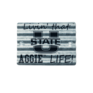 livin that aggie life corrugated galvanized metal magnet